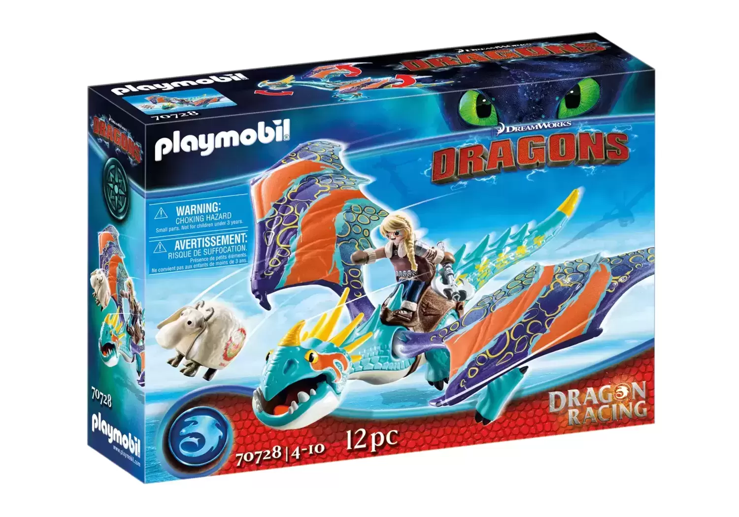 Playmobil Dragons Movie - Dragon Racing - Astrid & Stormfly