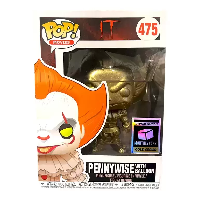 POP! Movies - It - Pennywise with Balloon (Gold series)