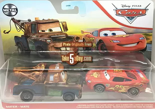 Cars 2 - Lightning McQueen With Racing Wheels And Mater