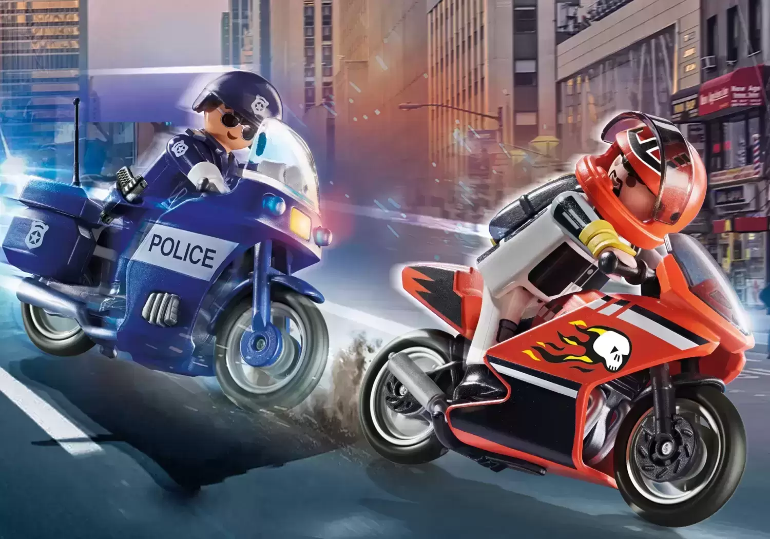 Playmobil Policier - Patrouille à moto