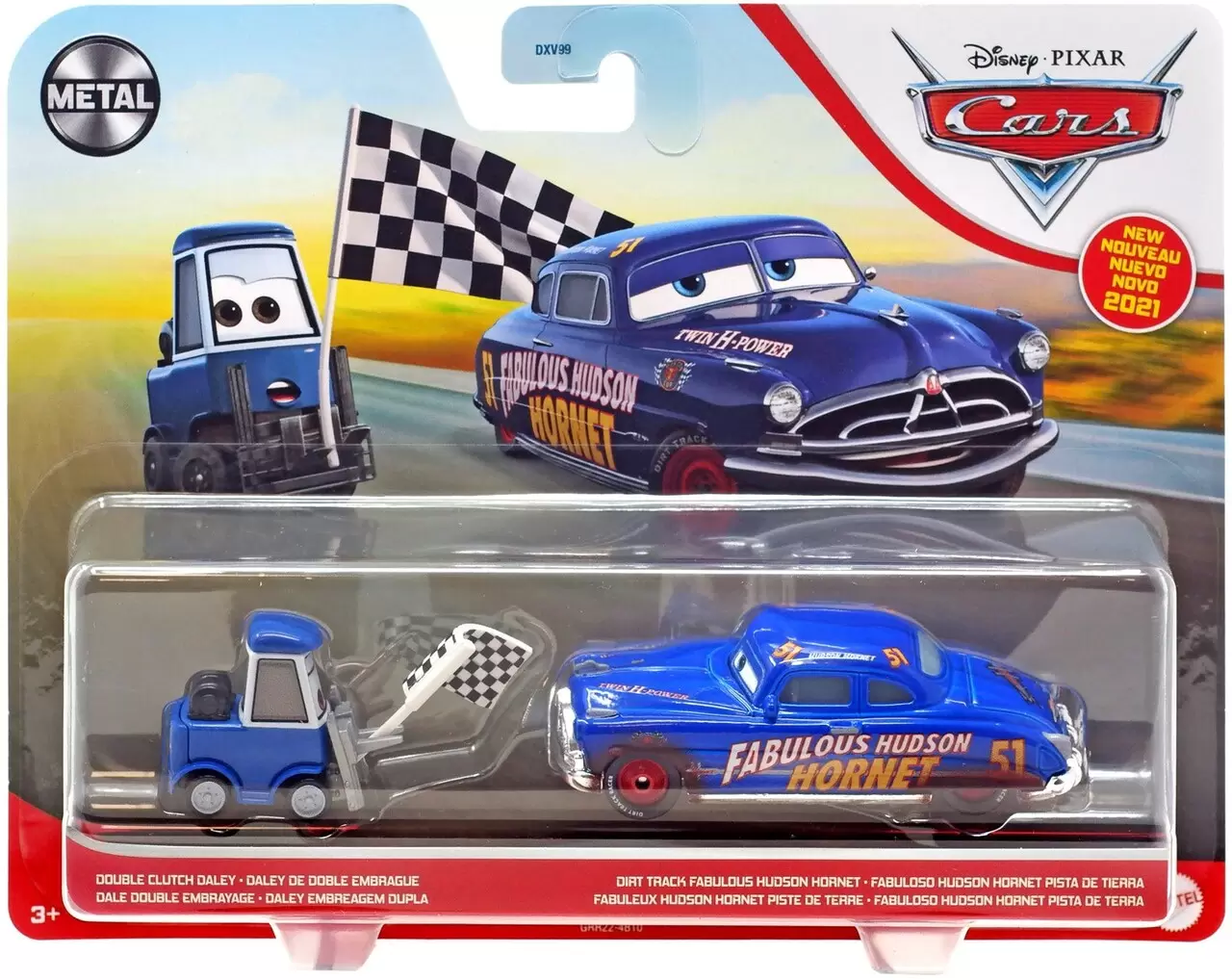 Cars 3 models - Double Clutch Daly & Dirt Track Hudson Hornet