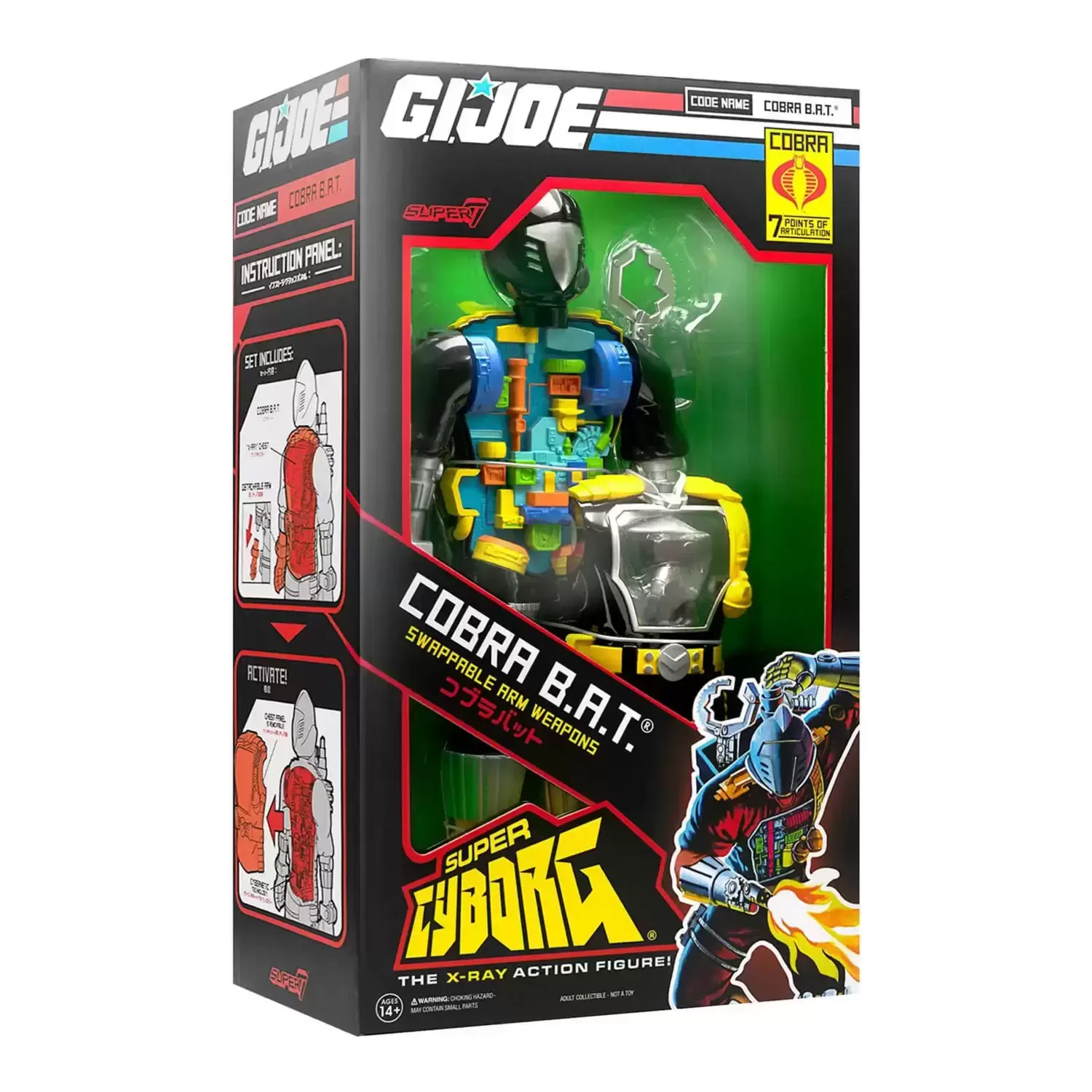 Super7 - Super Cyborgs - G.I. Joe - Super Cyborg - Cobra B.A.T.