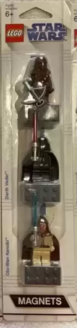 LEGO Star Wars - LEGO Star Wars Magnet Set: Chewbacca, Vader and Obi-Wan