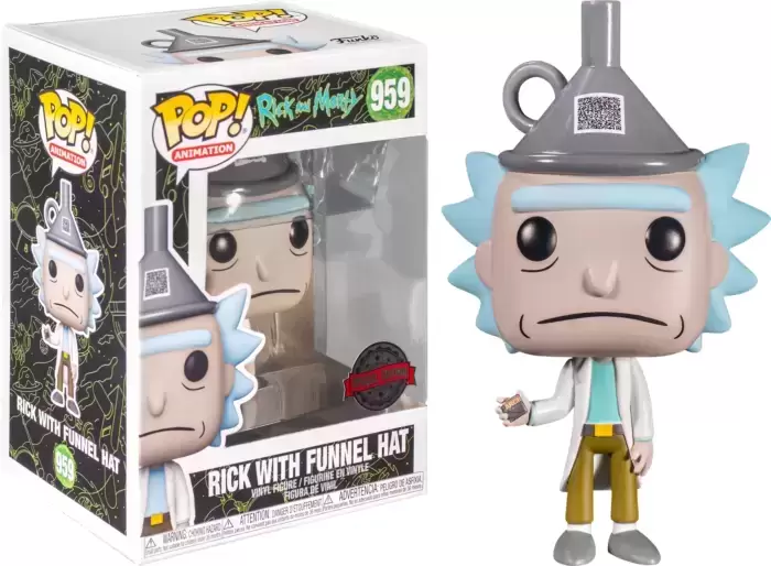 POP! Animation - Rick and Morty - Rick with Funnel Hat