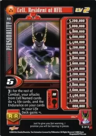 Dragon Ball GT Score Trading Card Game Super 17 - Cell, Resident of HFIL Level 2: Profile