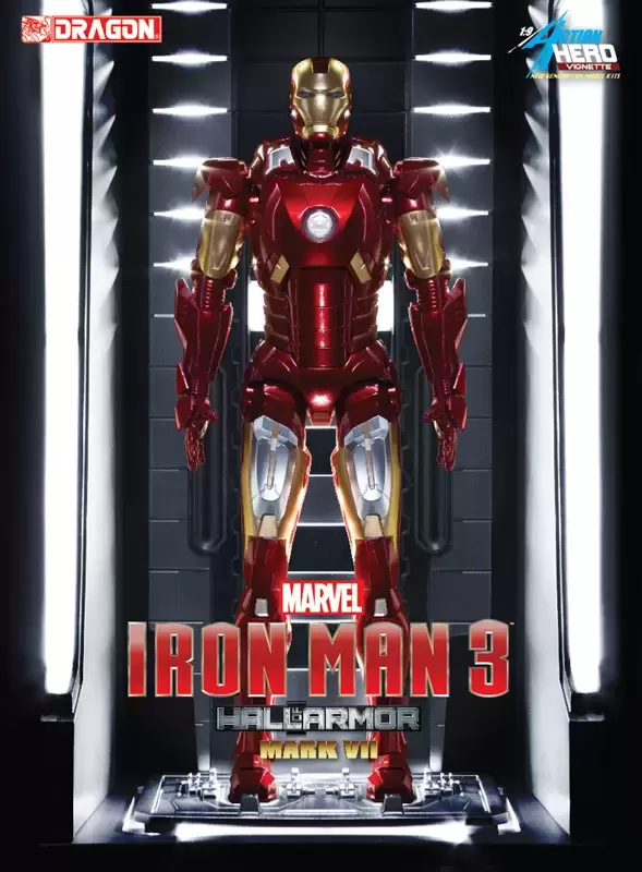 1/9 Action Hero Vignette - Iron Man 3 - Iron Man Mark VII Hall of Armor