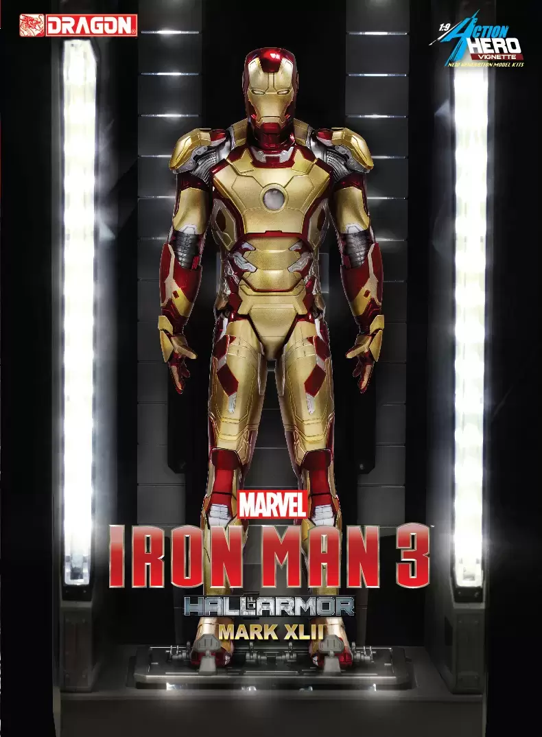 1/9 Action Hero Vignette - Iron Man 3 - Iron Man Mark XLII Hall of Armor