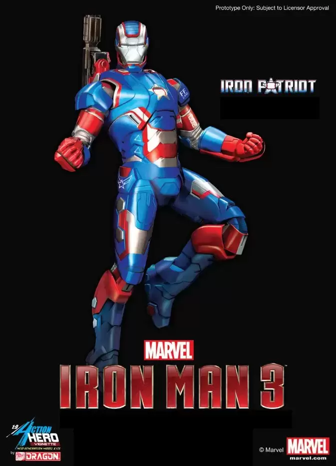 1/9 Action Hero Vignette - Iron Man 3 - Iron Patriot