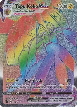 Tapu Koko VMAX - Battle Styles Pokémon card 166/163