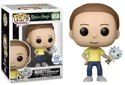 POP! Animation - Rick and Morty - Morty with Shrunken Head Rick