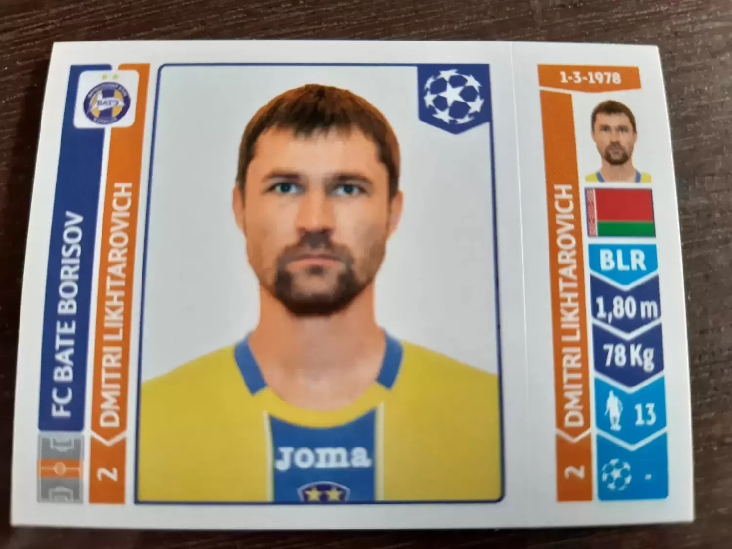 UEFA Champions League 2014-2015 - Dmitri Likhtarovich - FC BATE Borisov