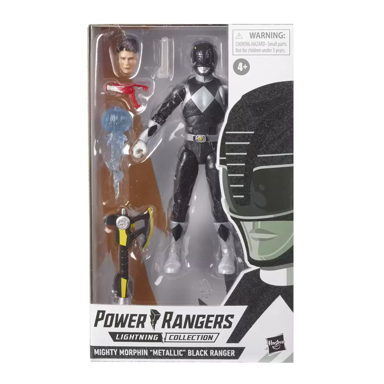 Power Rangers Hasbro - Lightning Collection - Mighty Morphin Metallic Black Ranger