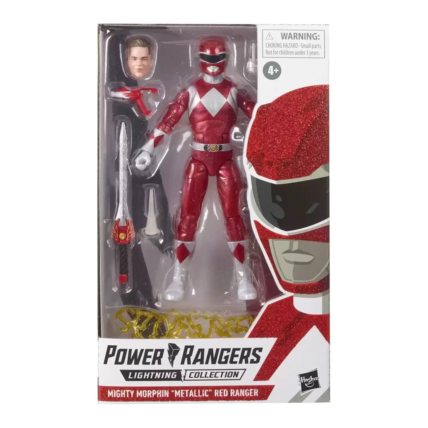 Power Rangers Hasbro - Lightning Collection - Mighty Morphin Metallic Red Ranger