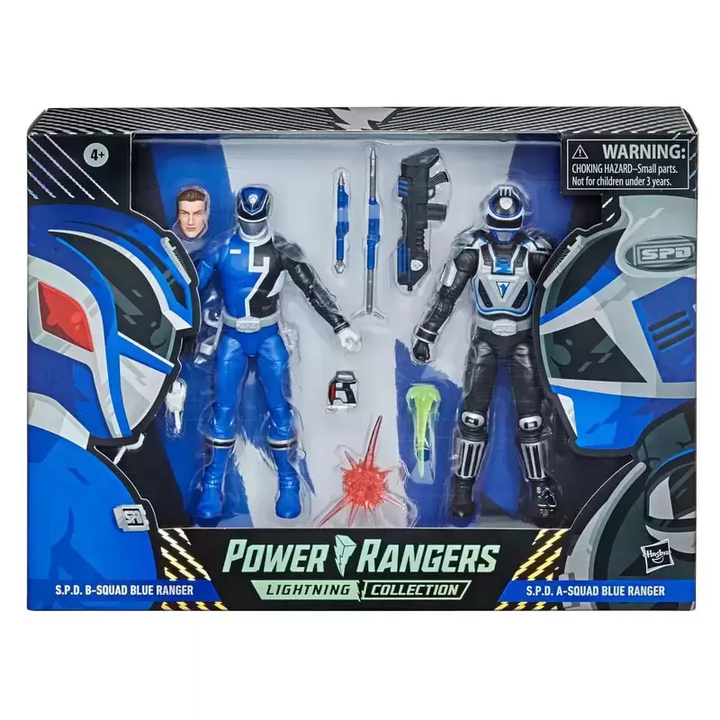 Power Rangers Hasbro - Lightning Collection - S.P.D. B-Squad Blue Ranger Vs. A-Squad Blue Ranger (Spectrum Series)