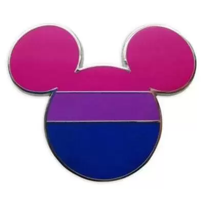 Disney - Pins Open Edition - Rainbow Disney Collection - Mickey Mouse Icon - Bisexual Flag