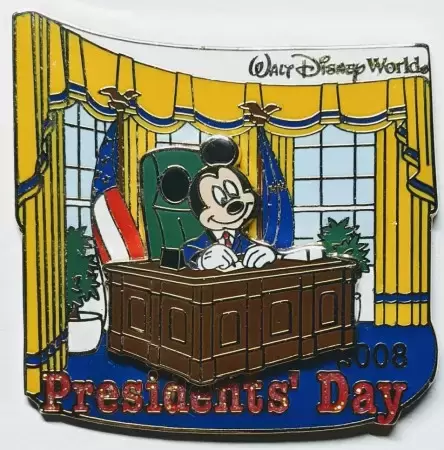 Pin\'s Edition Limitée - President\'s Day 2008 - President Mickey Mouse