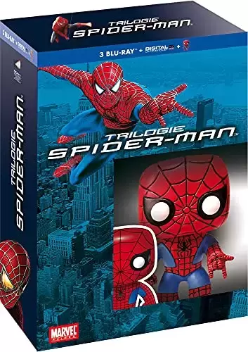 Films MARVEL - Trilogie 2 + Spider-Man 3 + Figurine Pop
