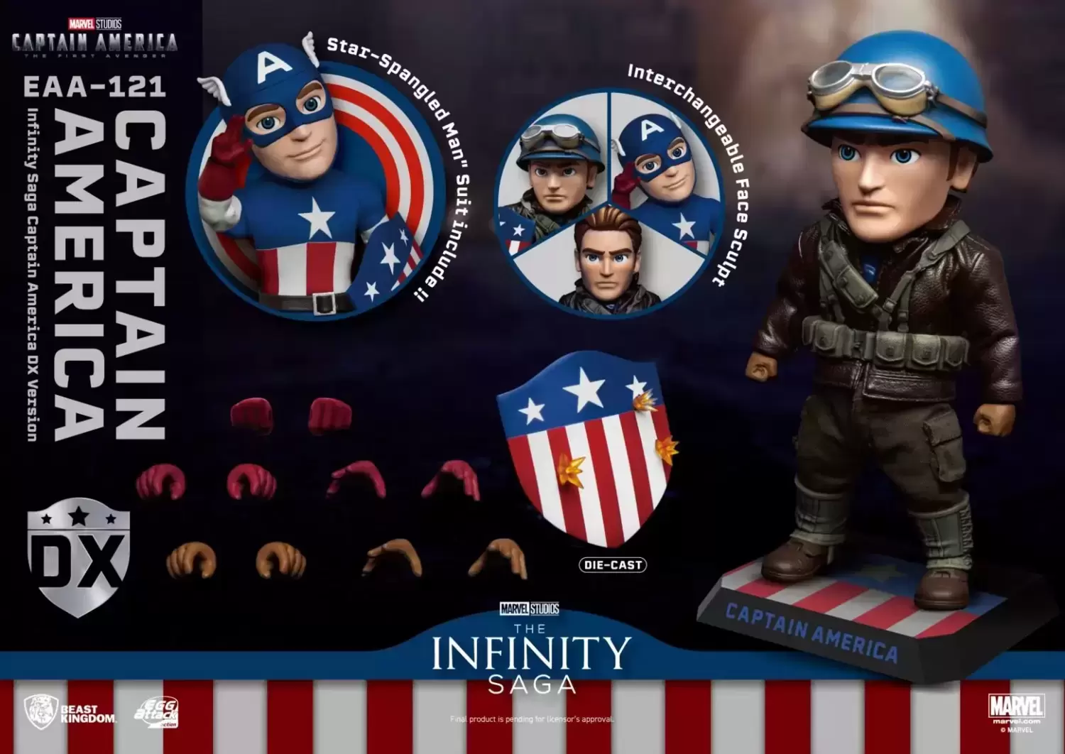 Egg Attack Action - Infinity Saga Captain America DX Version