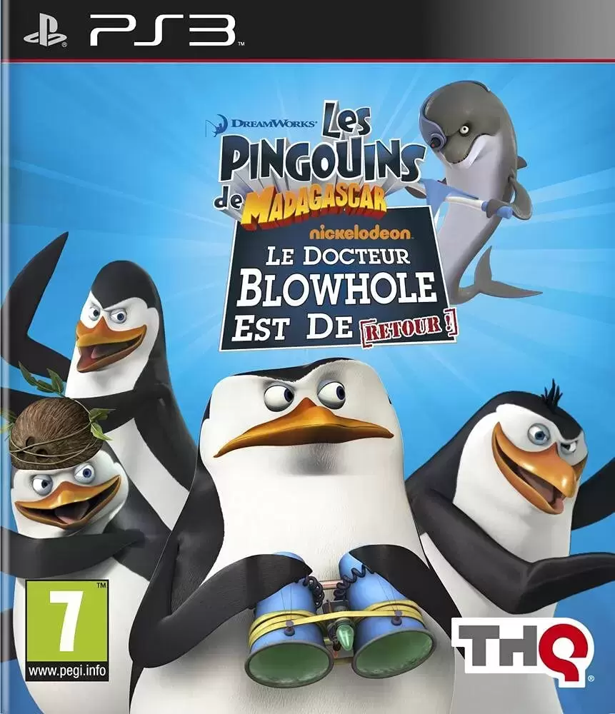 Jeux PS3 - Les Pingouins De Madagascar : Le Dr Blowhole Est De Retour