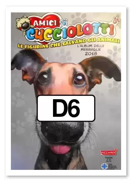 Sticker D6 - Amici cucciolotti 2018