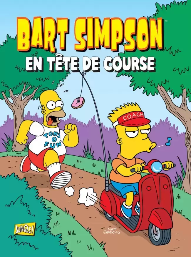 Bart Simpson - Jungle - Bart Simpson en tête de course
