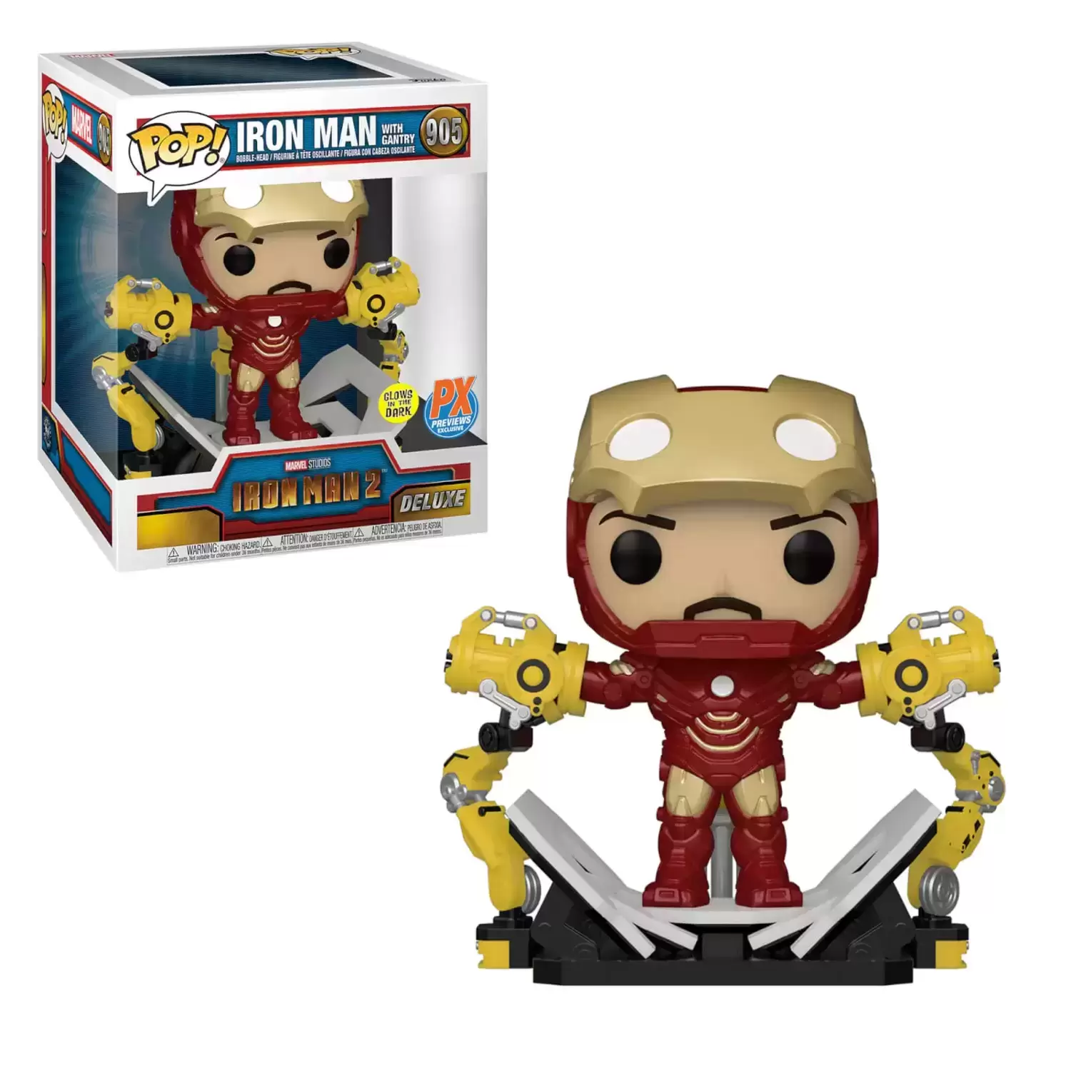POP! MARVEL - Iron Man 2 - Iron Man with Gantry GITD
