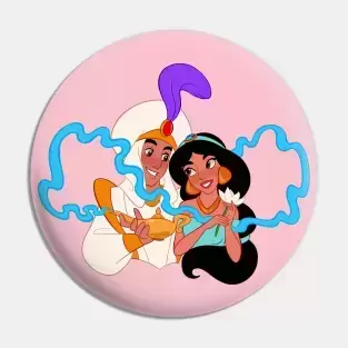 Disney Pins Open Edition - Teepublic - Aladdin And Jasmine