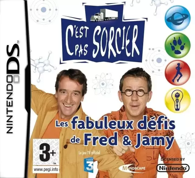 Jeux Nintendo DS - C\'est Pas Sorcier, Les Fabuleux Defis De Fred Et Jamy