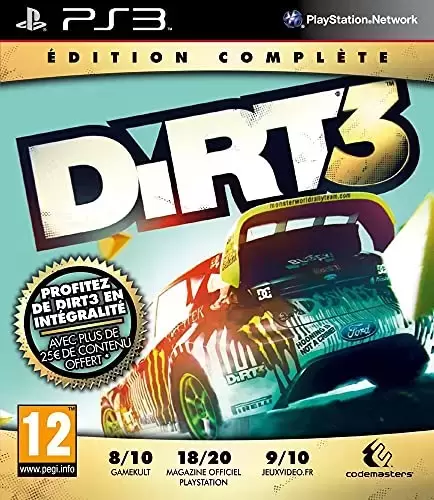 Jeux PS3 - Dirt 3 - édition complète