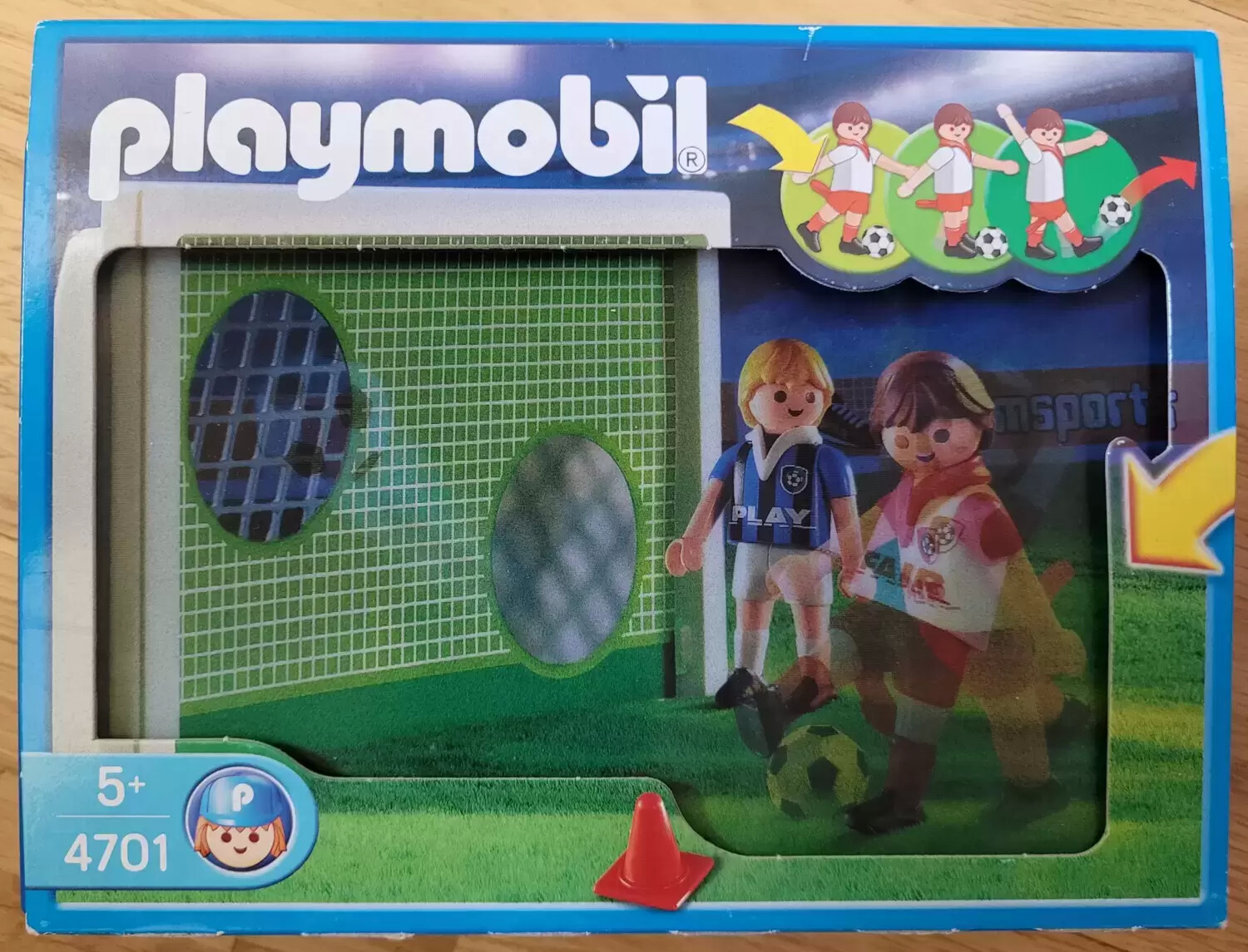 Playmobil Football - Joueurs de football/ but d entraînement