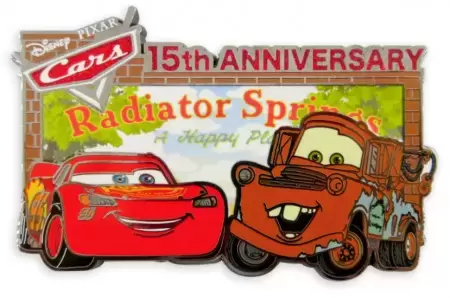 Pin\'s Edition Limitée - Cars 15th Anniversary - Lightning McQueen and Tow Mater