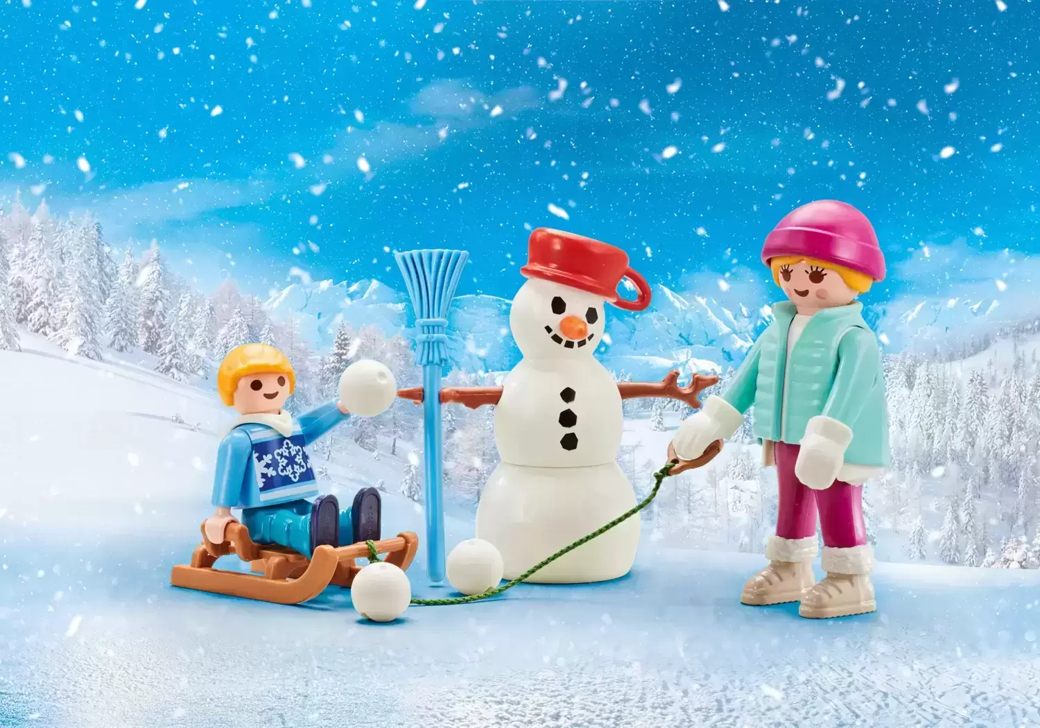 Playmobil Sports d\'hiver - Enfant avec luge d\'hiver