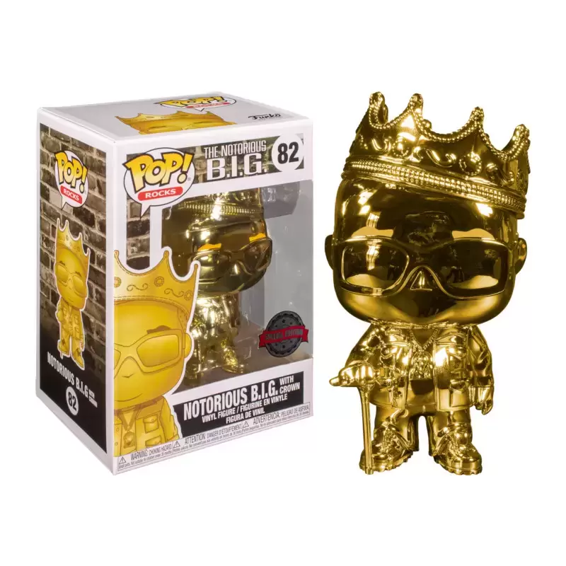POP! Rocks - Notorious B.I.G. with crown (Gold Chrome)