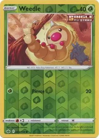 Chilling Reign - Weedle Reverse