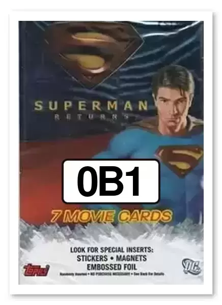 Topps Superman Returns - Superman - Bonus Cards