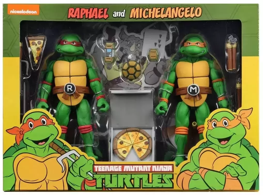 NECA - TMNT - Michelangelo & Raphael