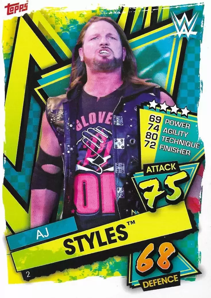 Slam Attax 2021 - AJ Styles - WWE Superstars