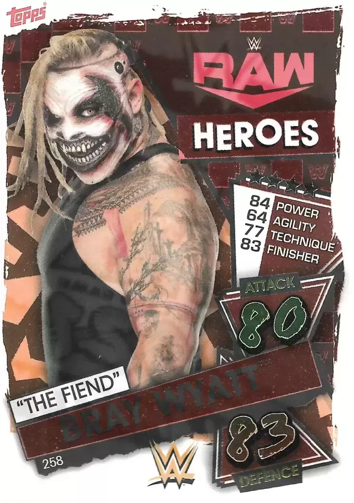 Slam Attax 2021 - The Fiend Bray Wyatt - Raw Heroes