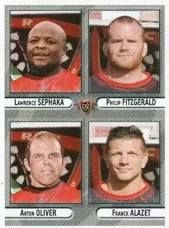 Rugby 2007-2008 - Lawrence Sephaka - Philip Fitzgerald - Anton Oliver - Franck Alazet - Rugby Club Toulonnais