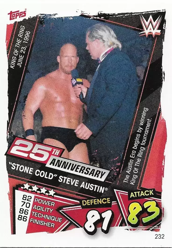 Slam Attax 2021 - Stone Cold Steve Austin - 25th Anniversary