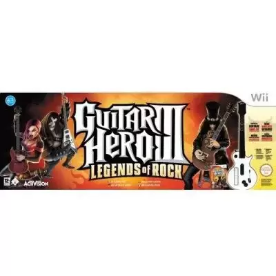 Jeux Nintendo Wii - Guitar Hero III, Legends Of Rock + Guitar