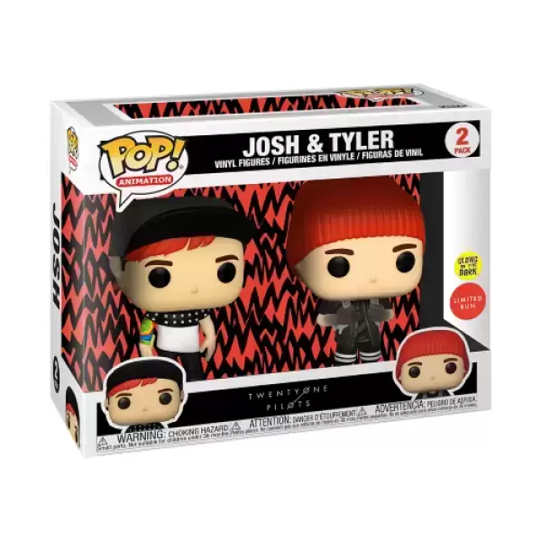 POP! Rocks - Twenty One Pilots - Josh & Tyler 2 Pack GITD