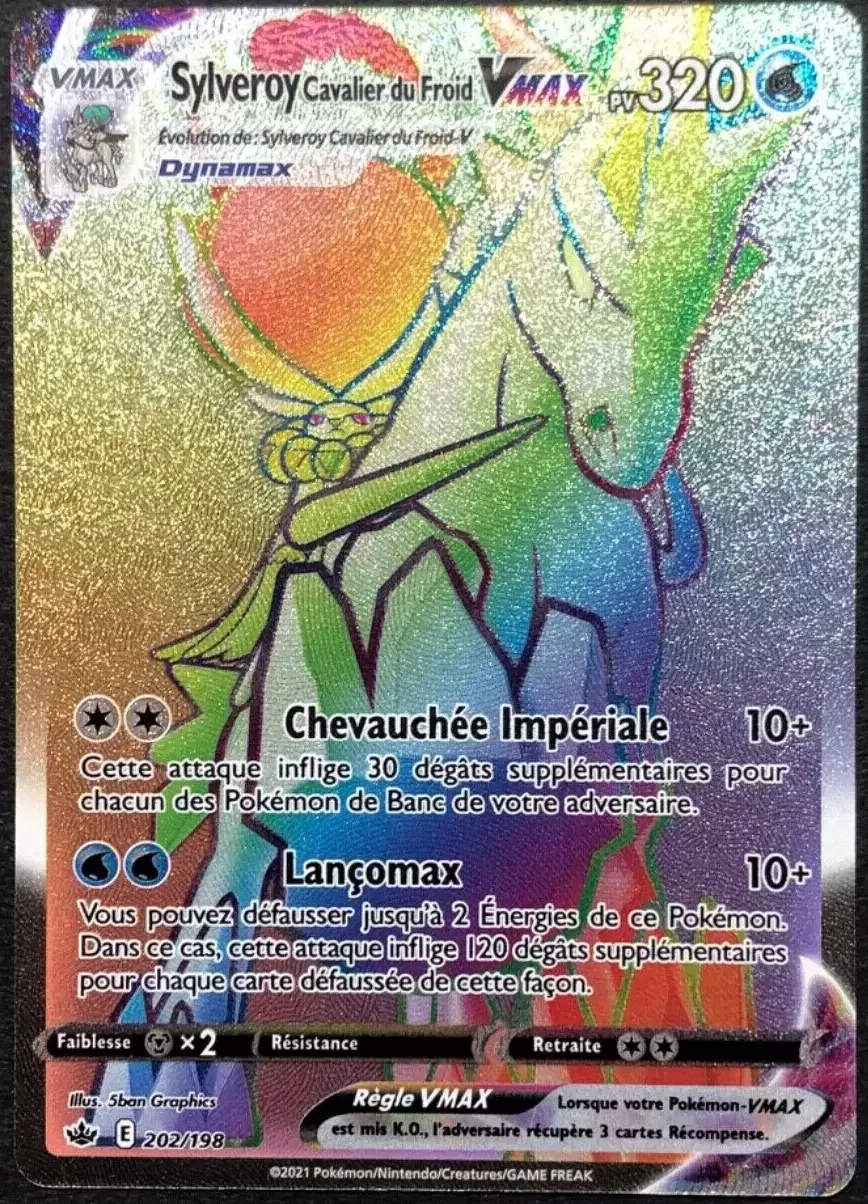 Carte Pokémon sylveroy vmax française officiel.