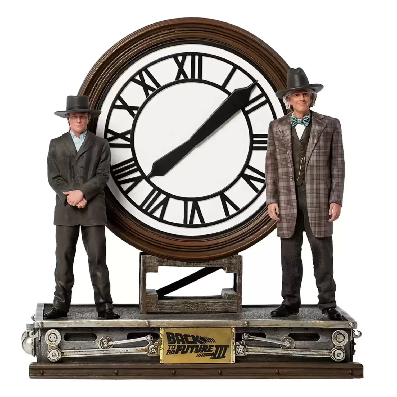 Iron Studios - Back to the Future III - Marty and Doc at the Clock - Deluxe Art Scale