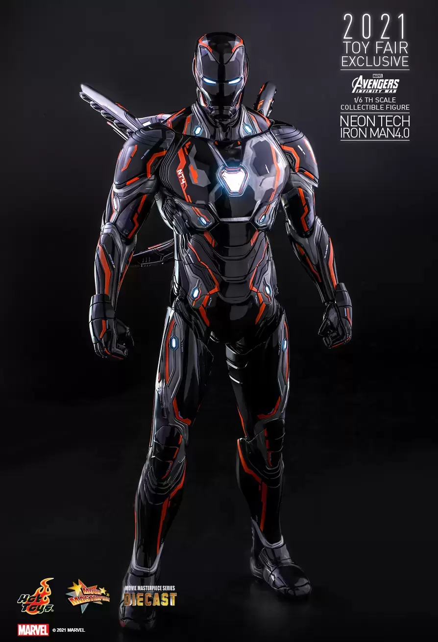 Movie Masterpiece Series - Avengers: Infinity War - Neon Tech Iron Man 4.0