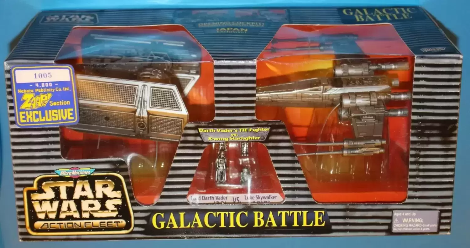 Action Fleet - Galactic Battle 2-Pack : Darth Vader\'s TIE Fighter - X-Wing