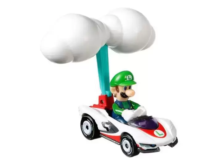 Hot Wheels Mario Kart - Luigi - P-Wing and Cloud Glider