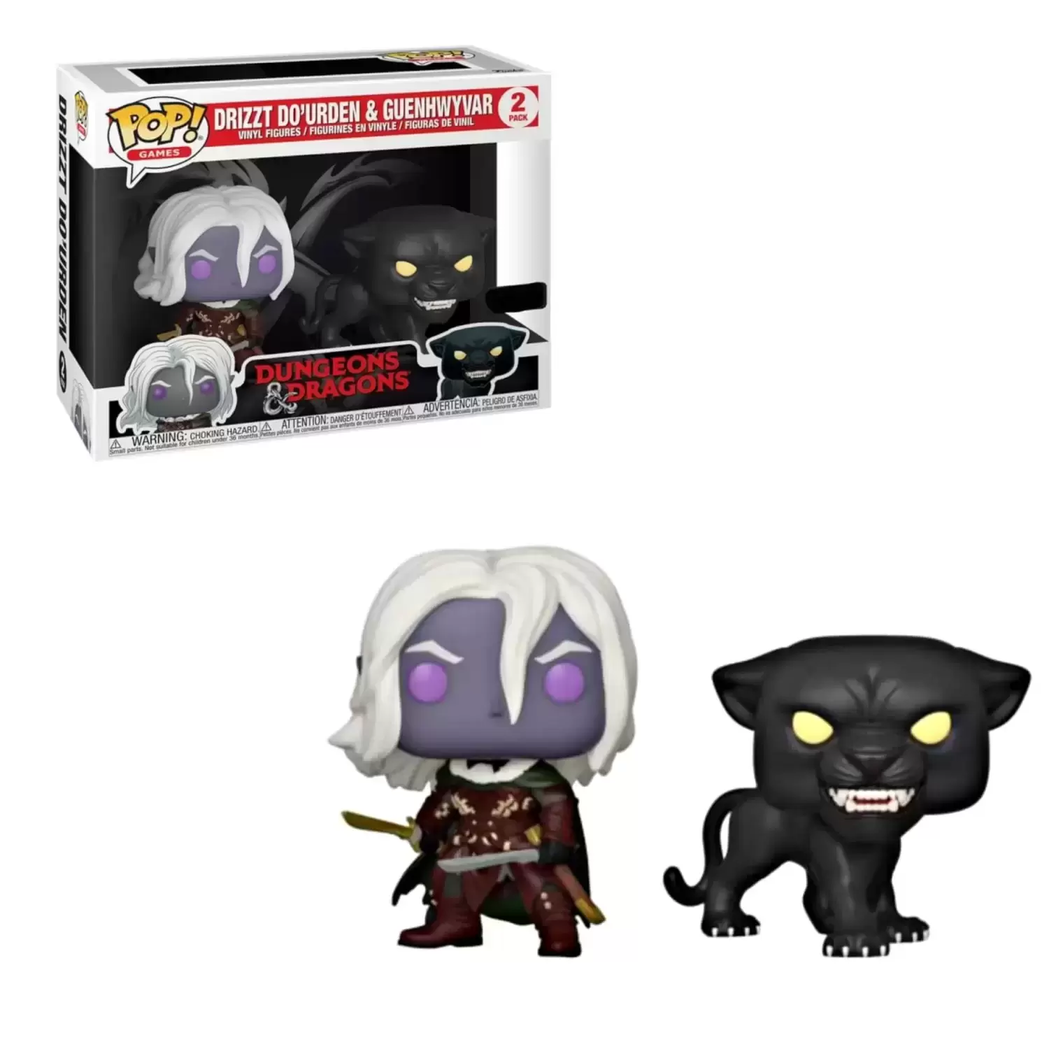 POP! Games - Dungeons & Dragons - Drizzt Do\'urden & Guenhwyvar 2 Pack