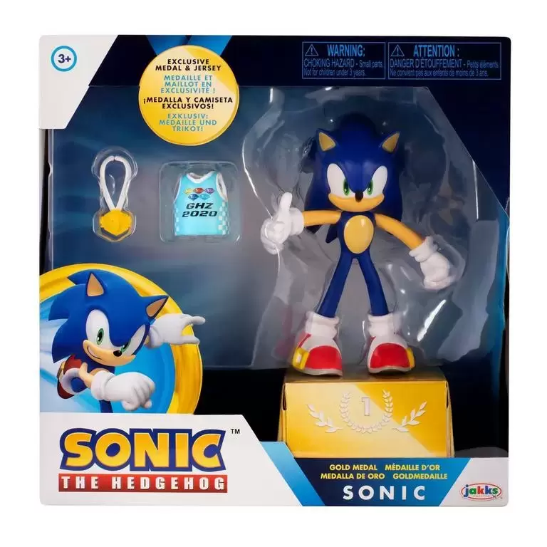 Jakks Pacific Sonic The Hedgehog - Sonic with Gold Medal