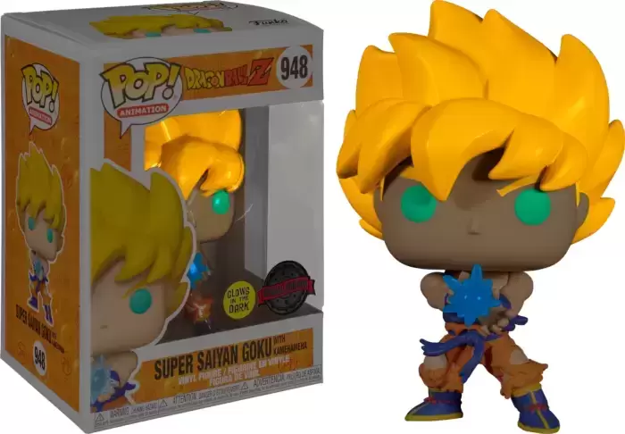 POP! Animation - Dragon Ball Z - Super Saiyan Goku with Kamehamema Blast GITD